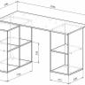 Стол письменный Прайм-75 венге MAS_STL-PRAIM-75-VM