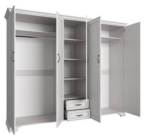 Шкаф платяной Tiffany 5DG2S Z вудлайн крем ANR_UT-70005935