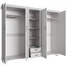 Шкаф платяной Tiffany 5DG2S Z вудлайн крем ANR_UT-70005935