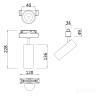Трековый светильник Technical TR019-2-7W4K-B