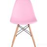 Стул Eames DSW розовый, литой полипропилен, стальной каркас, массив бука