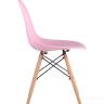 Стул Eames DSW розовый, литой полипропилен, стальной каркас, массив бука