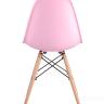 Стул Eames DSW розовый, литой полипропилен, стальной каркас, массив бука
