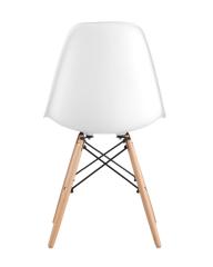 Стул Eames DSW белый пластиковый, сталь, натуральный массив бука, 4 шт.