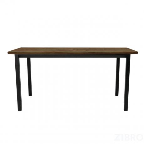 Стол офисный ST45 черный/ЛДСП коричневый дуб, 160x70