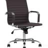 Компьютерное кресло TopChairs City S офисное коричневое, обивка экокожа, механизм качания и регулировки по высоте