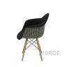Стул OCHG-1508 MK-7009-BW 64х65х81 см Черный