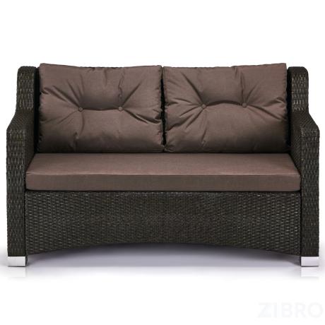Плетеный диван S51A-W53 Brown