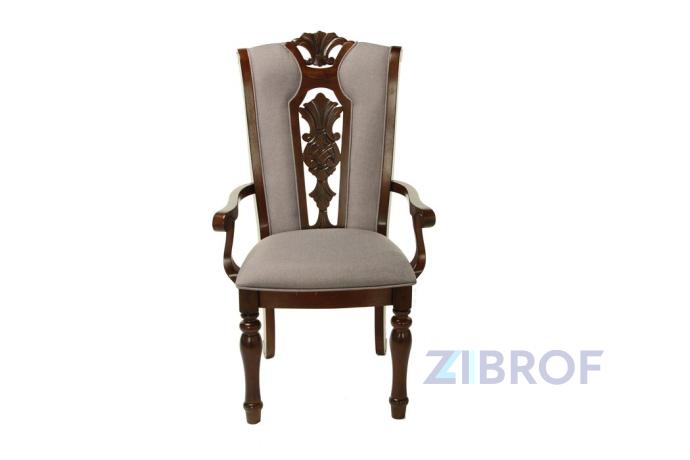 Стул Elissa MK-4525-LW с подлокотниками 53х62х109 см Темный орех