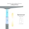 Стол с регулировкой высоты 2A3 серый/ЛДСП белый, 140x60