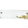 55RG5983S Поднос стеклянный с золотым цветком  29*14*5см
