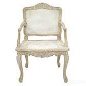Стул French Rattan MK-3313-CE с подлокотниками 68х48х97 см Античный бежевый