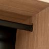 GD-10013/1-3 Шкаф Alto двухд c полками, цвет дуб Урбан Кофейный, дверцы стекло(тонир) 100*57*228.5см