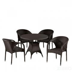 Комплект плетеной мебели T190AD/Y290B-W52 Brown 4Pcs