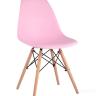 Стул Eames DSW розовый, литой полипропилен, стальной каркас, массив бука