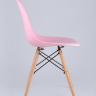 Стул Eames DSW розовый, литой полипропилен, стальной каркас, массив бука