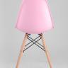 Стул Eames DSW розовый, литой полипропилен, стальной каркас, массив бука