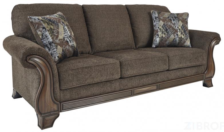 Диван Miltonwood 8550639 3-местный раскладной 236х99х99 см Коричневый