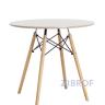 EAMES DSW D80 бежевый, столешница МДФ, ножки массив бука