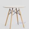 EAMES DSW D80 бежевый, столешница МДФ, ножки массив бука