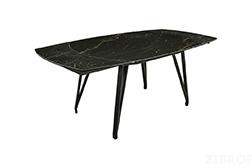 Стол обеденный MC-1907DT MK-7511-BL керамический 100х130(190)х75 см Черный мрамор