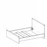 Кровать двуспальная Индиана JLOZ 160x200 сосна каньон BRW_70002546