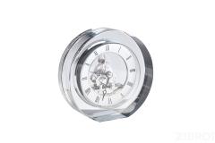 C81071 Часы настольные круглые, 12*5.3*12 см. цвет серебряный