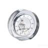 C81071 Часы настольные круглые, 12*5.3*12 см. цвет серебряный