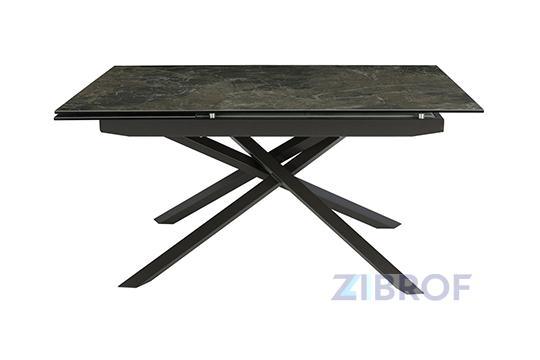 Стол обеденный MC-17108DT MK-7512-BR керамический 90х150(200)х76 см Коричневый мрамор