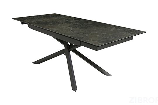 Стол обеденный MC-17108DT MK-7512-BR керамический 90х150(200)х76 см Коричневый мрамор