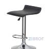 Барный стул Krim (Крим) черный, кожа HPVC, хром