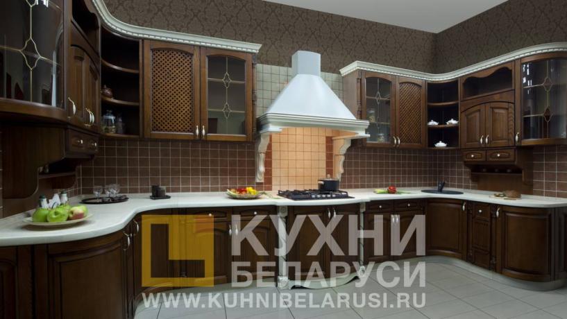 Кухонный гарнитур Фрассиньо Натуральный п-образный
