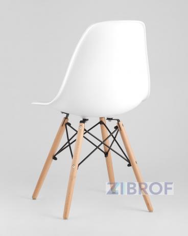 Eames D90, 2 стула Eames DSW белые