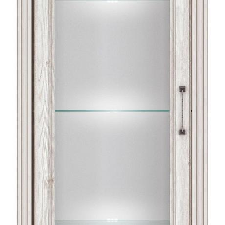 Шкаф-витрина Стилиус с подсветкой B169-REG1W2S лиственница сибирская BRW_UT-70005294