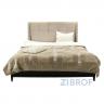 Кровать Пуаре MK-6201-DC двуспальная 180х200 см Темный кофе