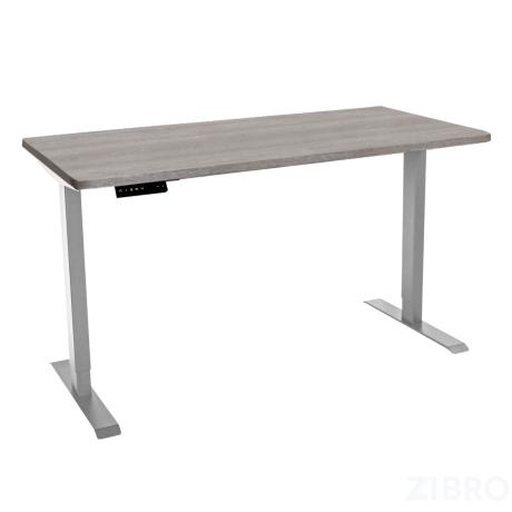 Стол с регулировкой высоты 2AR2 серый/ЛДСП дуб бежево-серый, 140x80