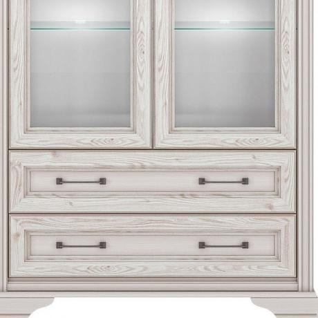 Шкаф-витрина Стилиус с подсветкой B169-REG2W2S лиственница сибирская BRW_UT-70005292