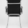 Кресло офисное TopChairs Visit черное в обивке из экокожи