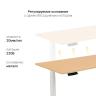 Стол с регулировкой высоты E6 белый/ЛДСП бук, 120x60