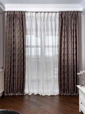121GD-SASHA-TUL KREM Тюль SASHA кремовый 275*320см