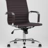 Компьютерное кресло TopChairs City S офисное коричневое, обивка экокожа, механизм качания и регулировки по высоте