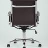 Компьютерное кресло TopChairs City S офисное коричневое, обивка экокожа, механизм качания и регулировки по высоте