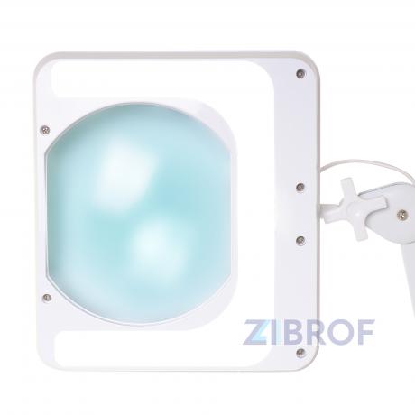 Лампа лупа Med-Mos 9002LED (9008LED-D-189) бестеневая, на штативе (FS2), с РУ, П-образная, на 84 светодиода