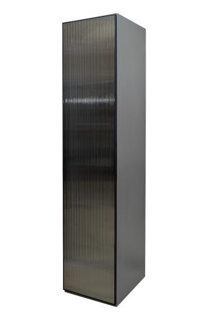 GD-10014/1-6 Шкаф Alto пенал c полками,цвет серый Кобальт, дверце стекло(рифленое) 50*57*228.5см