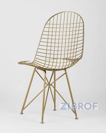 Eiffel из металла цвет золото с белой подушкой из экокожи