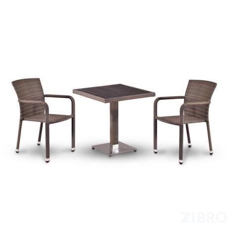 Комплект мебели из иск. ротанга T502DG/A2001G-W1289 Pale (2+1)