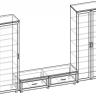 Набор для гостиной Квадро-7 ясень шимо светлый BRN_1273_system