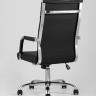 Компьютерное кресло TopChairs Original офисное черное в обивке из экокожи, механизм качания Top Gun