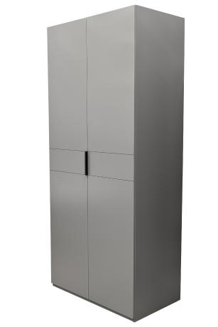 GD-10013/2-6 Шкаф Alto двухд с полками, цвет серый Кобальт, фасад глухой 100*57*228.5см