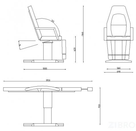 Кресло косметологическое АЛЬБА 3.0